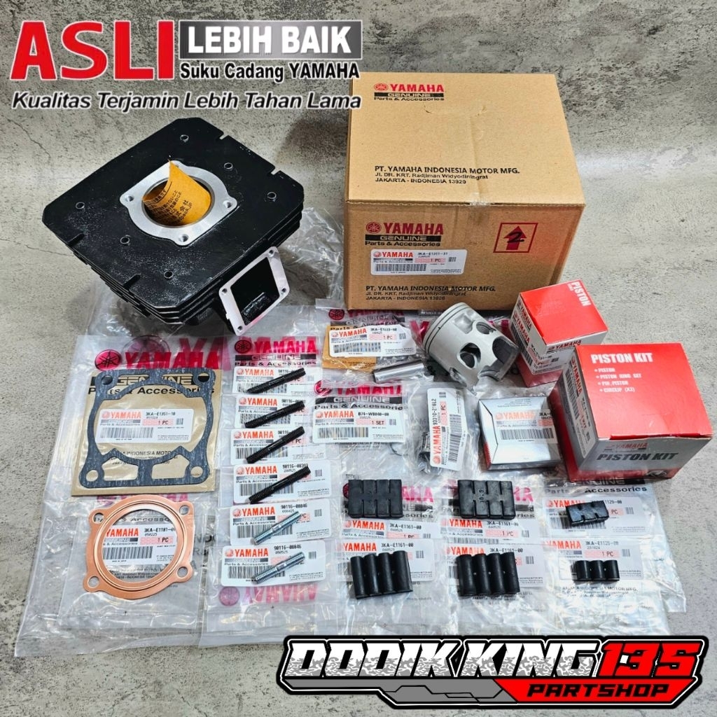 PAKET BLOK SEHER BORING YP2 YP-2 RX KING ORIGINAL YAMAHA GENUINE PART