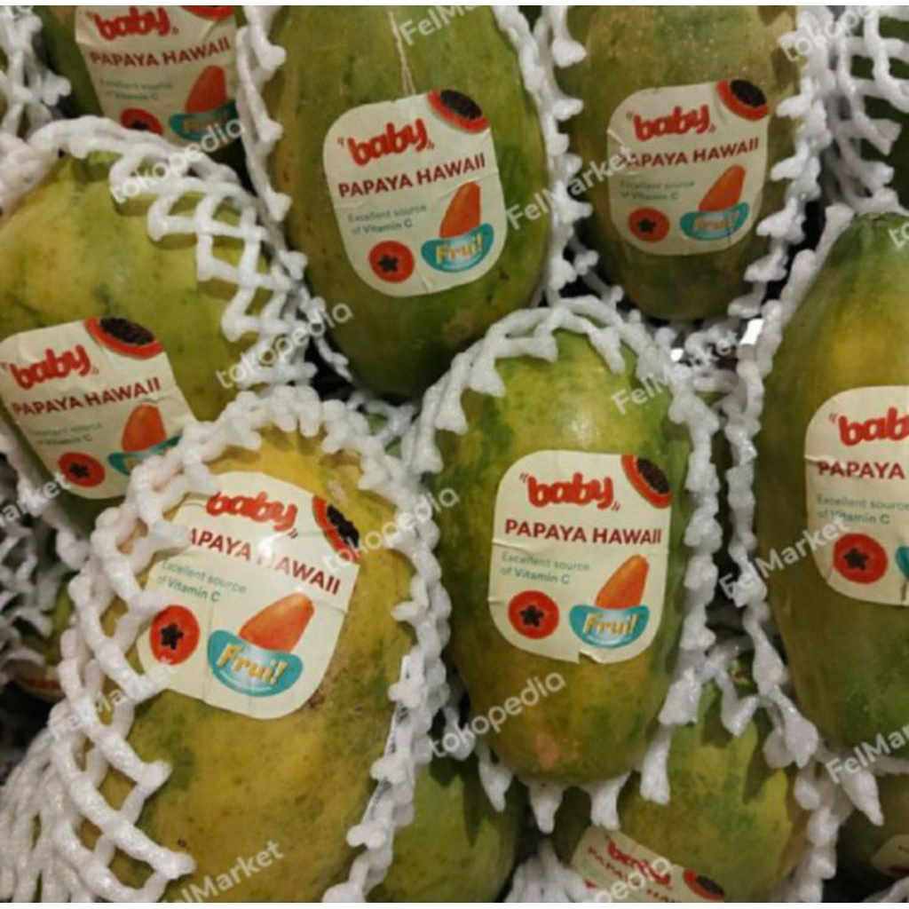 

Pepaya Hawai Baby / buah pepaya hawai baby 600 gr / pcs