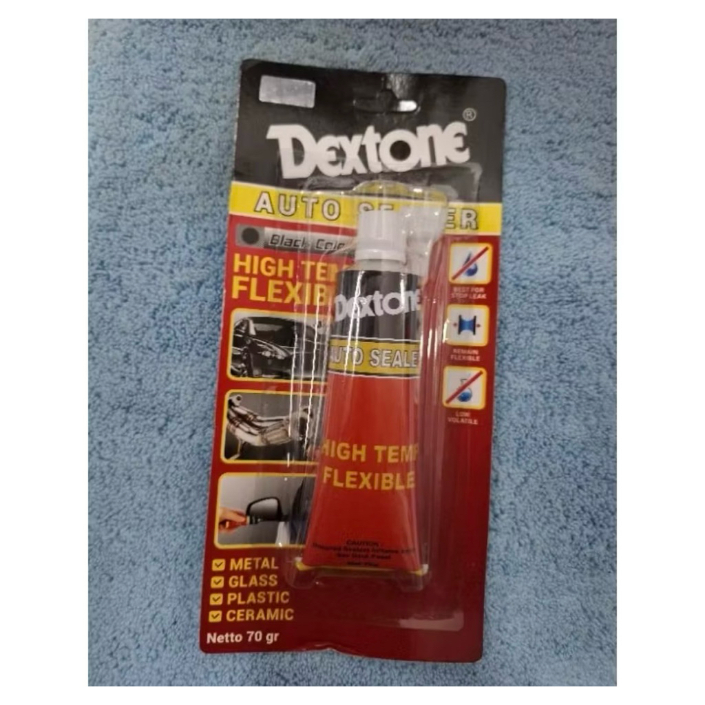 

lem Dextone auto Sealer 70gr ( hitam ) ( minimal pembelian 12pc )