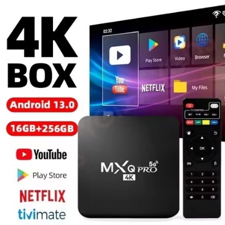 Android Tv Box MXQ Pro Android 13.0os 2.4G WIFI 16gb Ram 256gb Rom STB 4K Smart TV Box