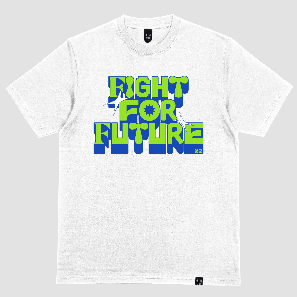 Kaos Nimco Vision 00026  F1 White Tshirt - Kaos pria distro original 100%