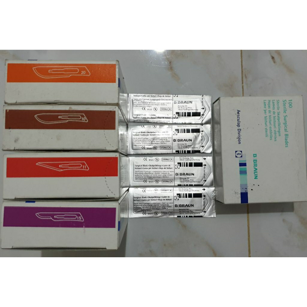 Surgical Blade no 10,11,15 dan 20 B-BRAUN Aesculap