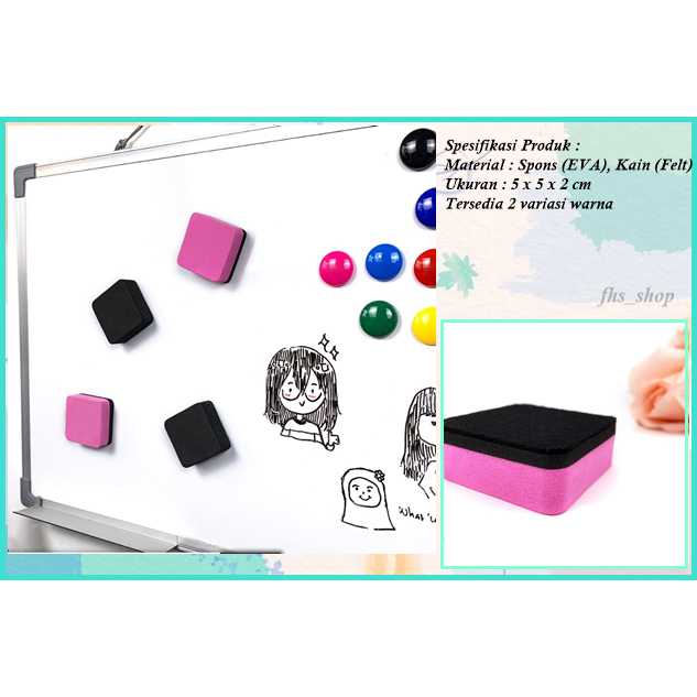 

Penghapus Papan Tulis Magnet Magnetic Whiteboard Eraser White Board Eraser Magnet Penghapus Magnet