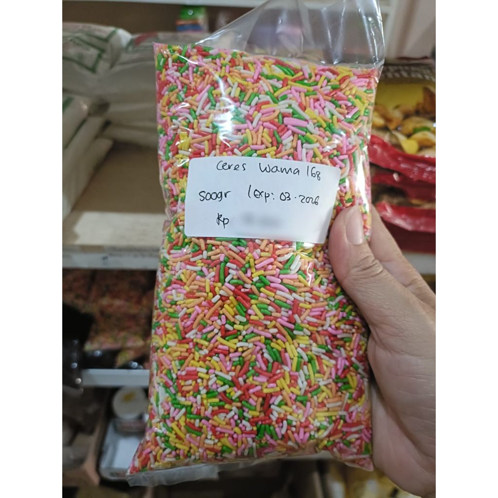 

MESES CERES WARNA WARNI REPACK 250GR/MESES CERES KILOAN