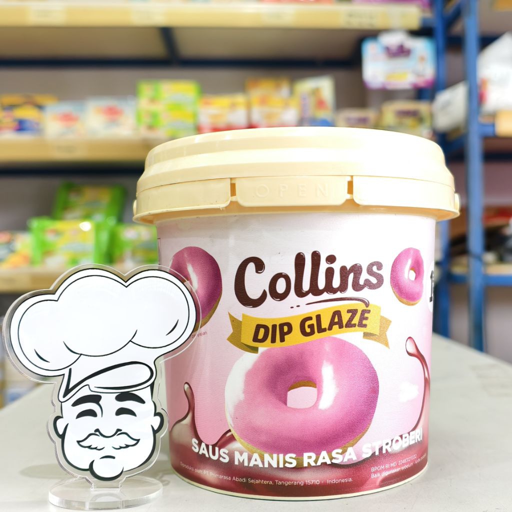 

Collins Glaze Strawberry 1Kg / Topping Donat Strawberry / Dip Glaze Strawberry Collin