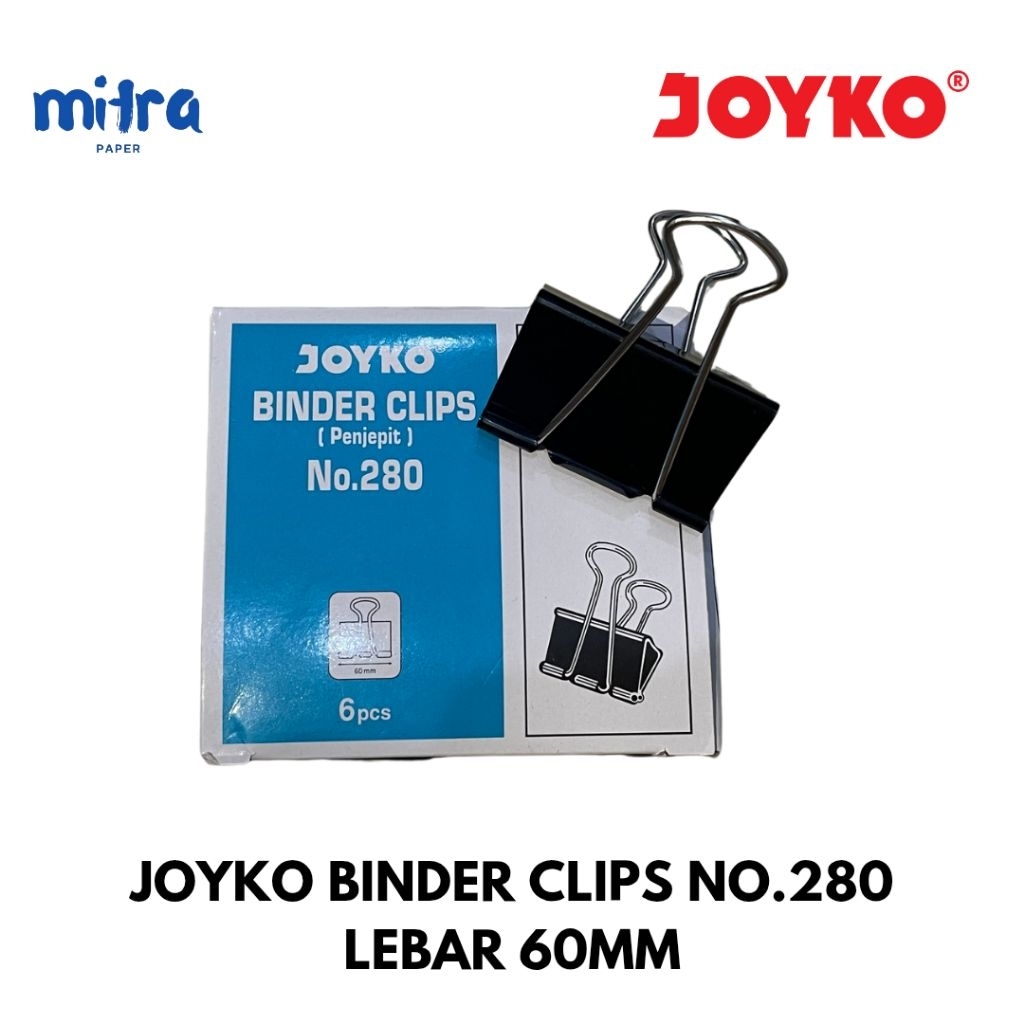 

Binder Clip / Penjepit Kertas / Binder Clip No. 280 Joyko