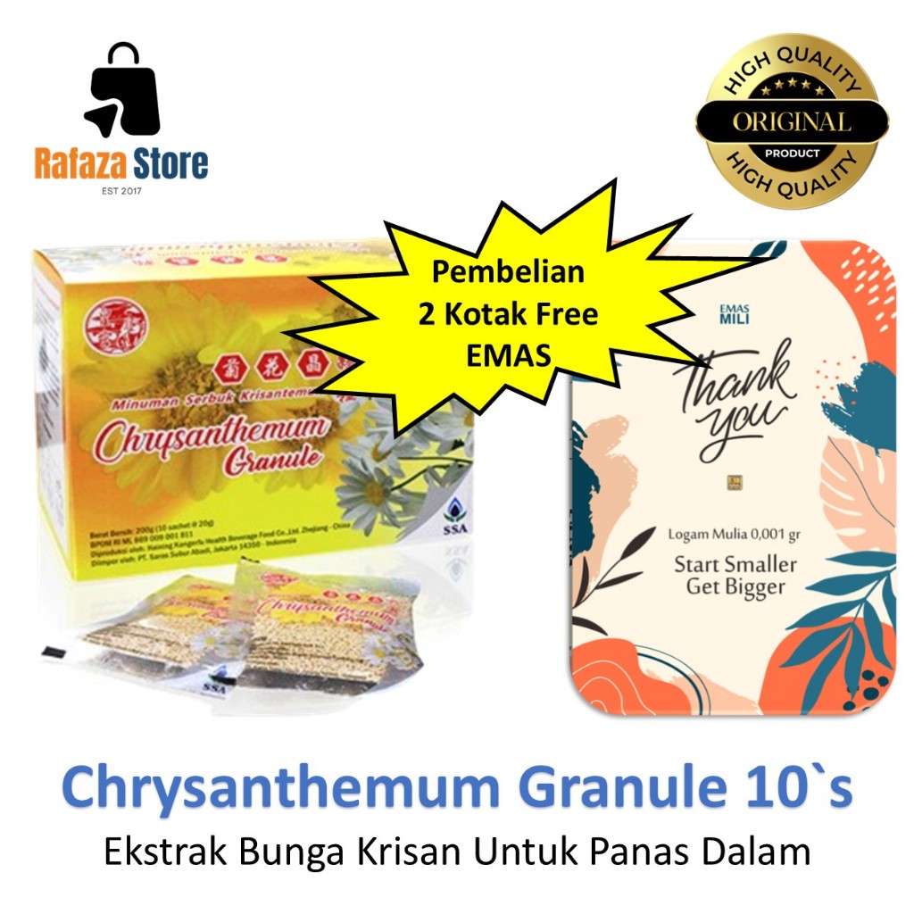 

Chrysanthemum Granule Teh Herbal Minuman Untuk Panas Dalam SSA