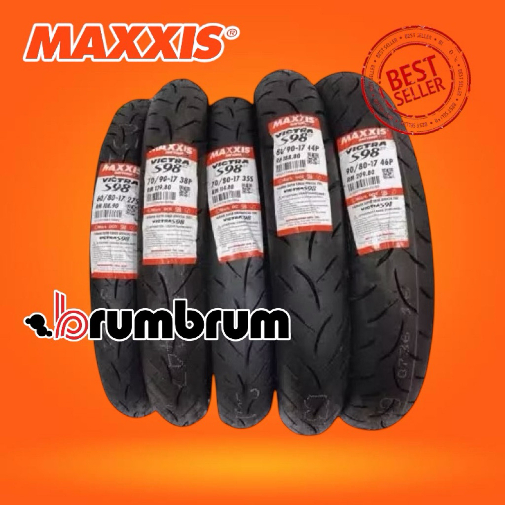BAN MAXXIS VICTRA 598ST 60/80-17 / 70/80-17 / 70/90-17 / 80/80-17 TUBELESS