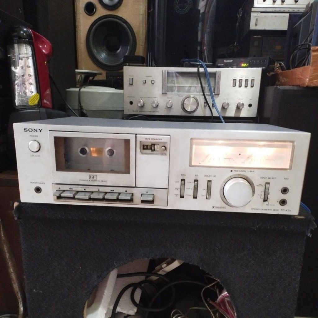 stereo cassette kaset tape deck Sony tc-k35