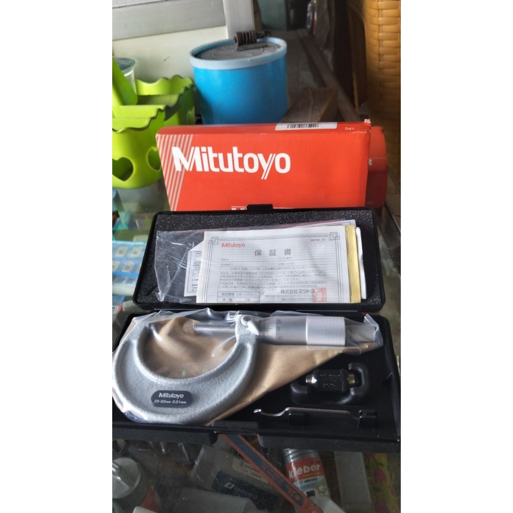 MITUTOYO 103-138 Outside Mikrometer 25-50mm (0.01mm) Mikrometer Luar