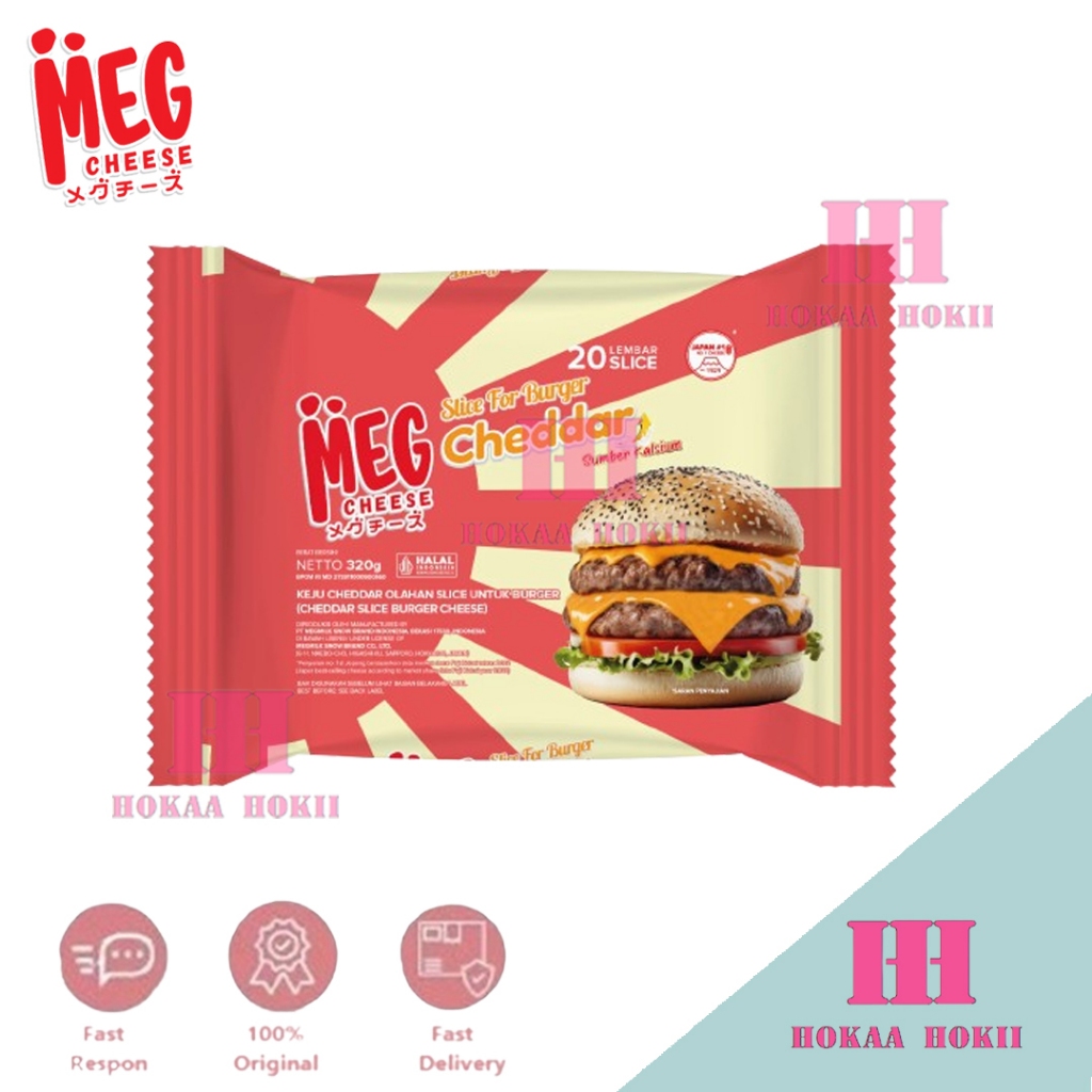 

MEG Cheddar Cheese Slice for Burger isi 20 - Keju Slice Burger