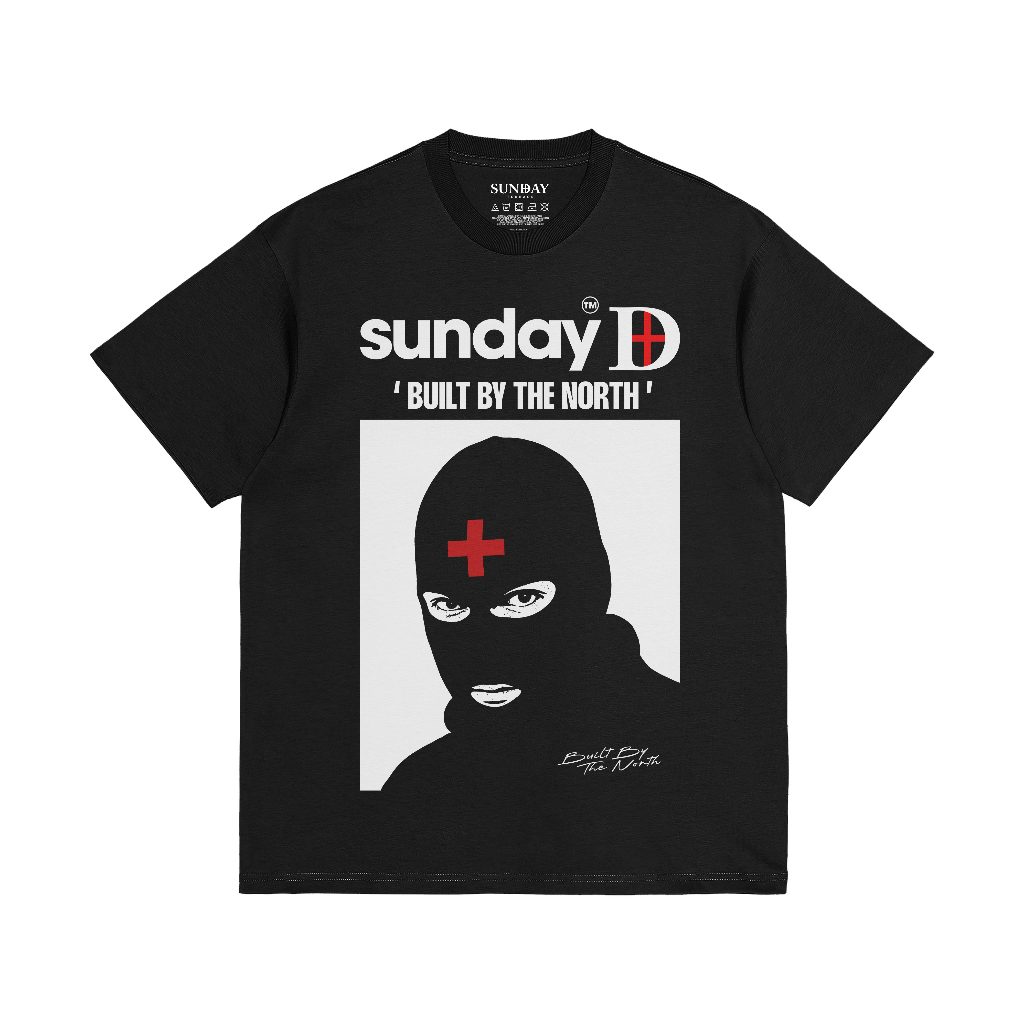 Sunday Terrace - Sideline Soldier - Kaos Pria Lengan Pendek Black Tshirt