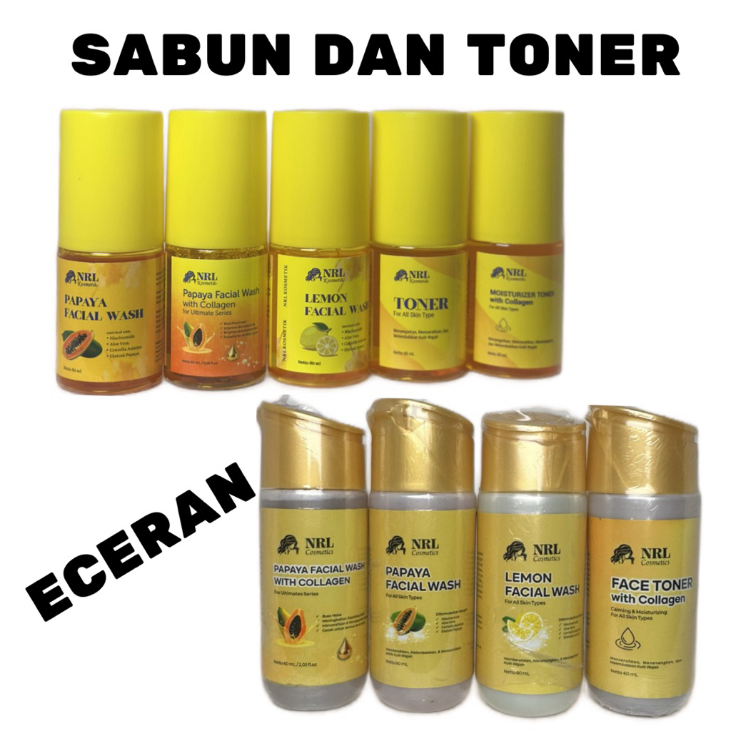 FACIAL WASH DAN TONER NRL KOSMETIK ORIGINAL