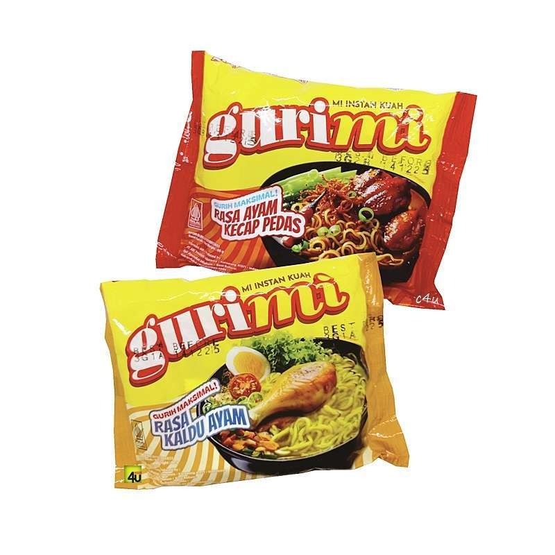 

Gurimi Rasa Ayam Kecap Pedas/ Kaldu Ayam Paket 4pcs/ Mie Murah/Paket Mie
