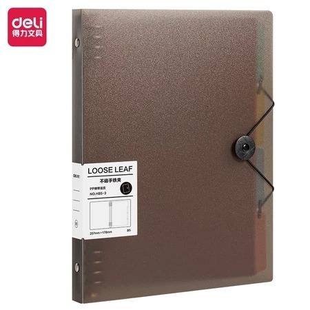 

poppykidd Deli Binder A4 Binder Notebook Strap Kunci Gratis Pembatas