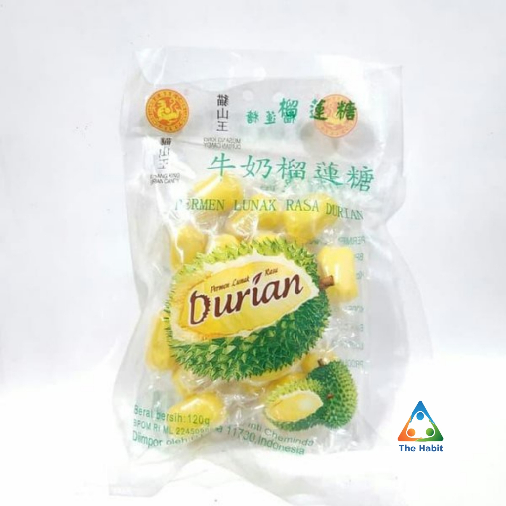 

(The Habit) Permen Durian Musang King Chen Liang Ji - Lembut Rasa Durian Terbaik Permen Lunak