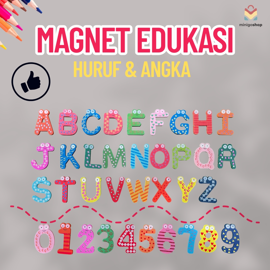 MAGNET KULKAS | MAGNET ANGKA | MAGNET ALFABET | MAGNET KAYU | EDUKASI BELAJAR HURUF DAN ANGKA
