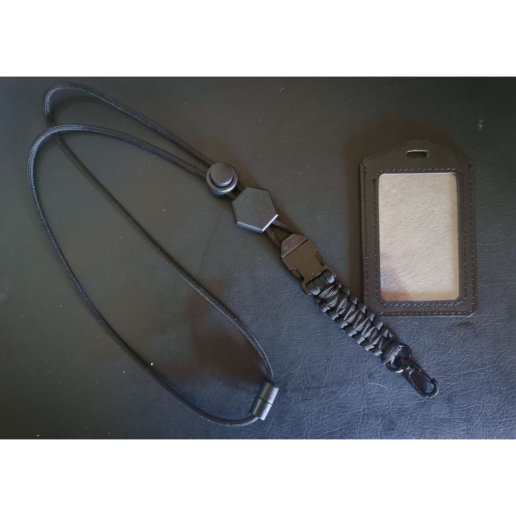 

Lanyard Tactical Paracord Id Card Holder Militer