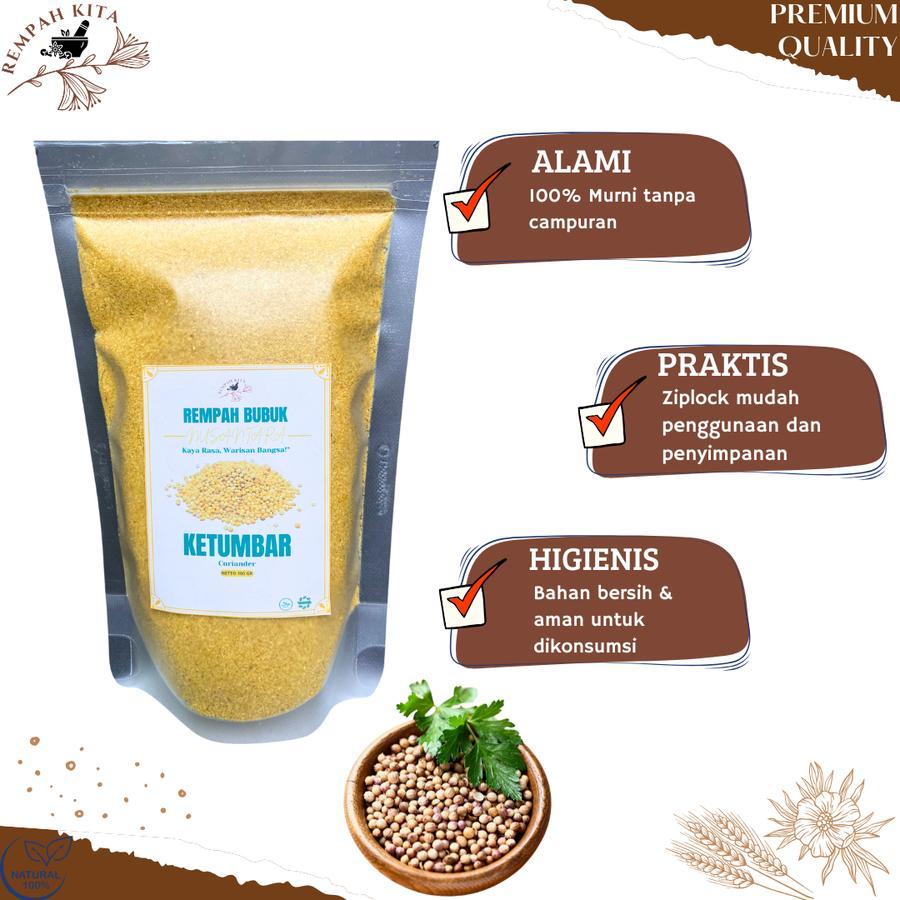 

Ketumbar bubuk Halus Murni Tanpa Campuran Tumbar Coriander Powder Bumbu Dapur Rempah Nusantara 100gr