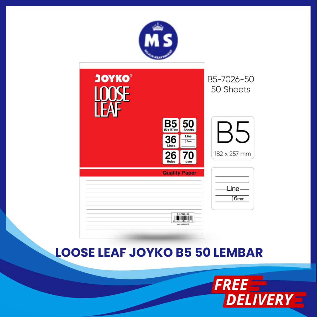 

LOOSE LEAF JOYKO B5 50 LLEMBAR