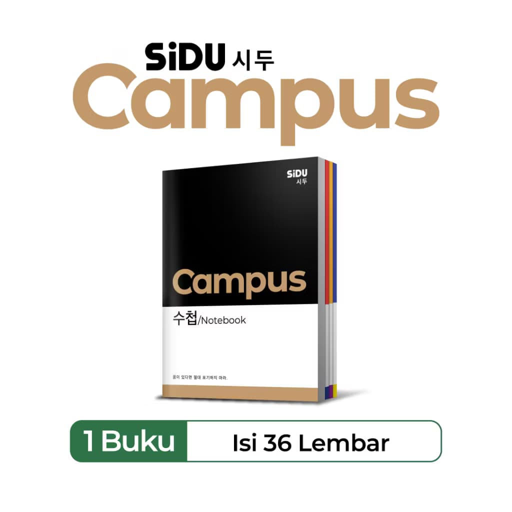 

PROMO!!! BUKU TULIS SIDU CAMPUS 36 LEMBAR BUKU SIDU KOREA TERMURAH GROSIR (10 BUKU)