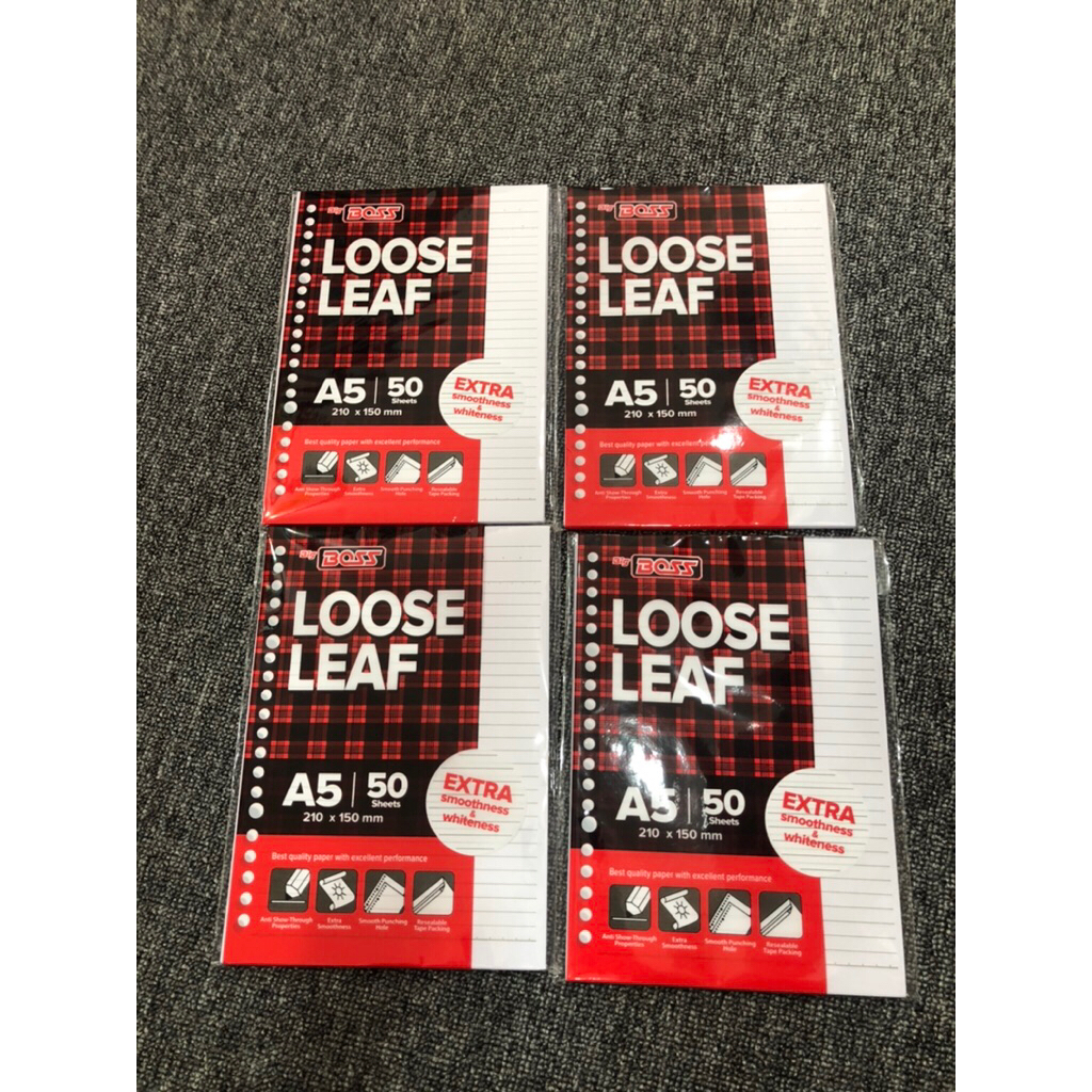 

LOOSE LEAF BIG BOSS A5 /50 SHEETS