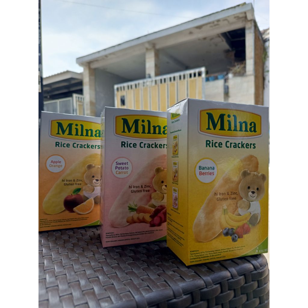 MILNA RICE CRACKERS CEMILAN BAYI MULAI 6+ CEMILAN BAYI MILNA