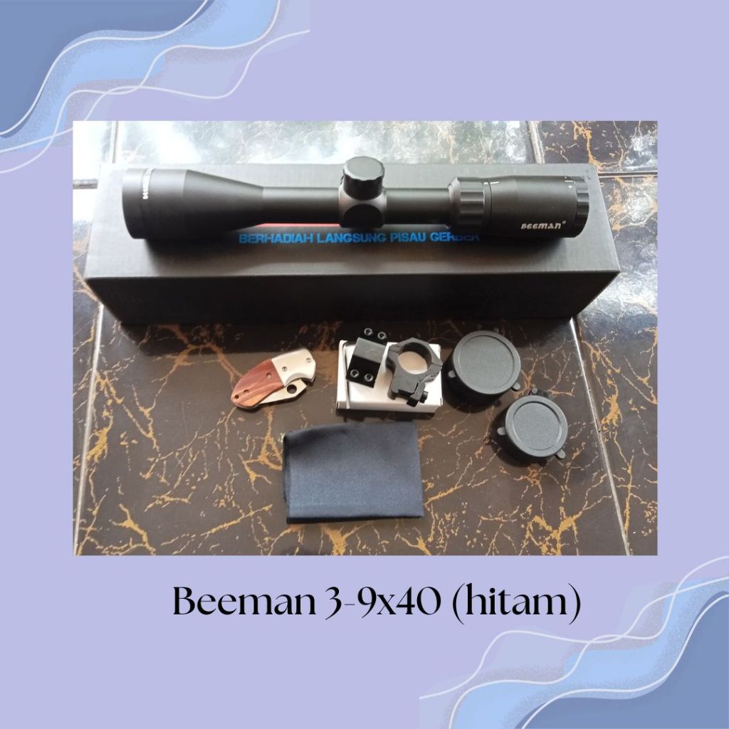 Telescope Beeman Optic 3-9×40 (HITAM)