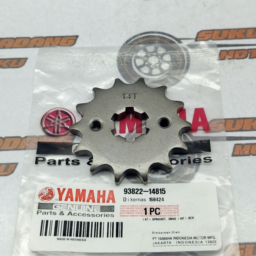 93822-14815 GEAR DEPAN GIR DEPAN SPROCKET 14T JUPITER VEGA MX RX