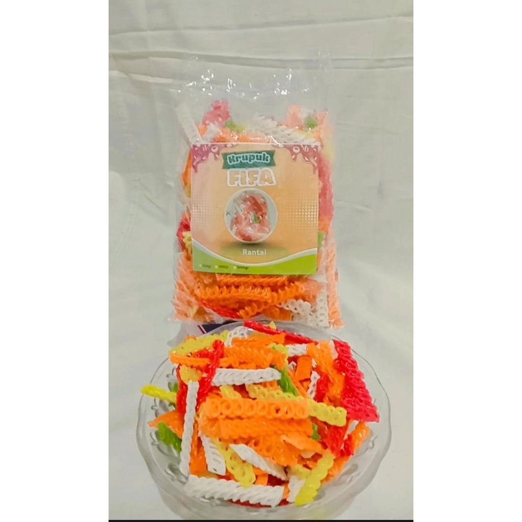 

KERUPUK SEBLAK RANTAI ENAK/GURIH DAN MURAH 1kg