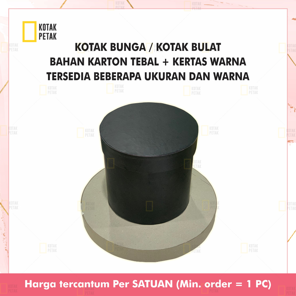 

kotak bulat / hardbox bulat / kotak bunga