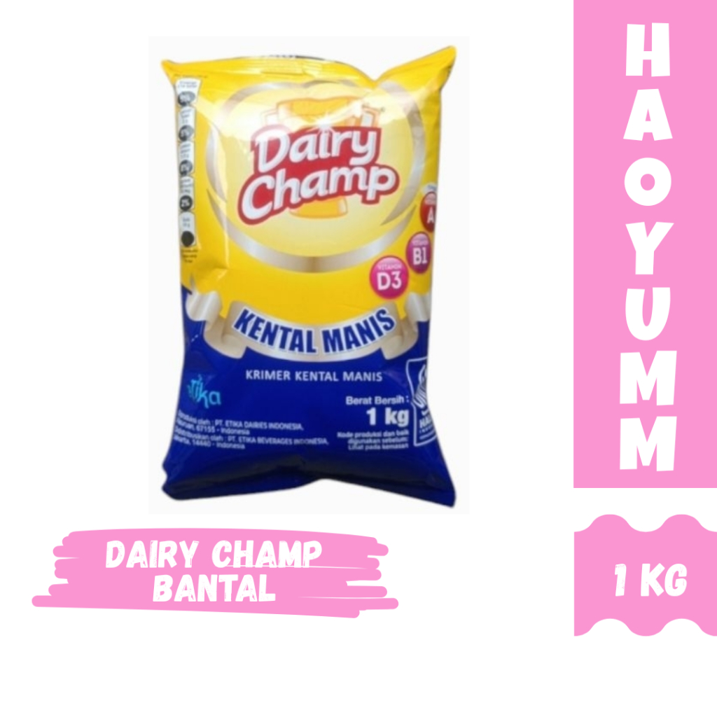 

[EXPIRED JULI 2026] Dairy Champ Krimer Kental Manis 1kg kemasan refill [HAOYUMM]