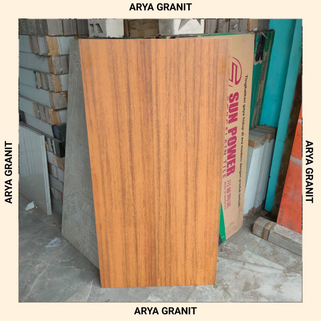 granit motif kayu Ikad Mahogany Wood uk 60×120