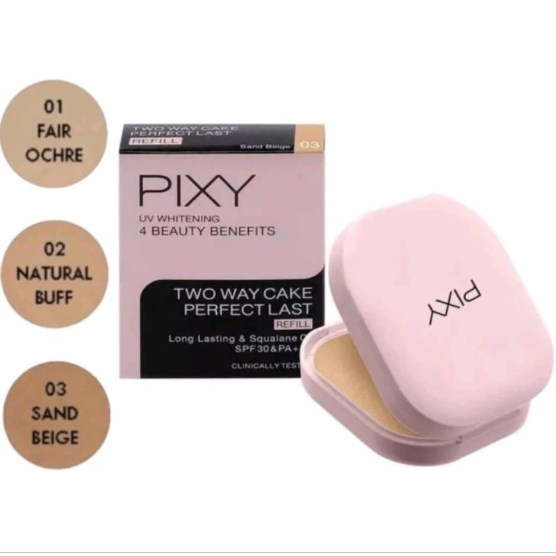 Pixy Two Way Cake Perfect Last Refill Bedak Padat (Pink)