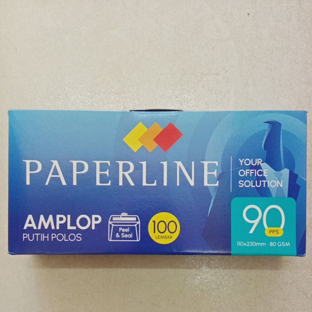 

AMPLOP PUTIH POLOS LEM MERK PAPERLINE 90 UKURAN 110X230MM ISI 100LEMBAR (1 PACK)