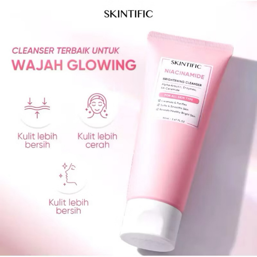 Skintific Niacimide brightening cleanser facial wash brightening