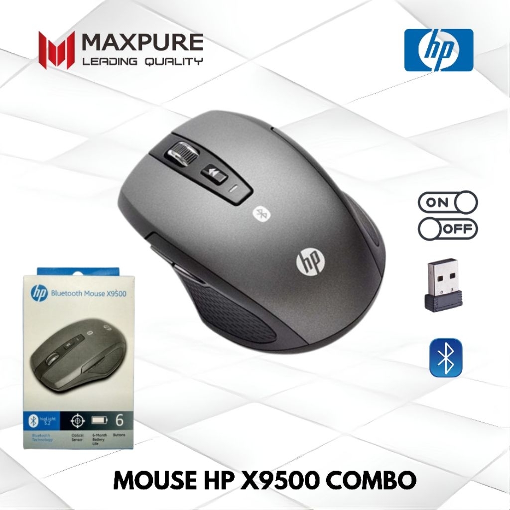 mouse wireless bluetooth HP X9500 dual mode