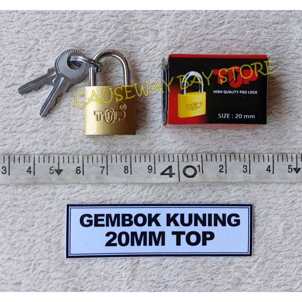 Gembok Kuning 20MM MERK TOP