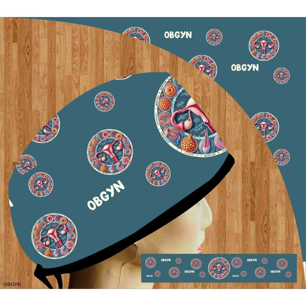 Topi Medis / Scrub Hats / Surgical Cap / Topi Dokter obgyn
