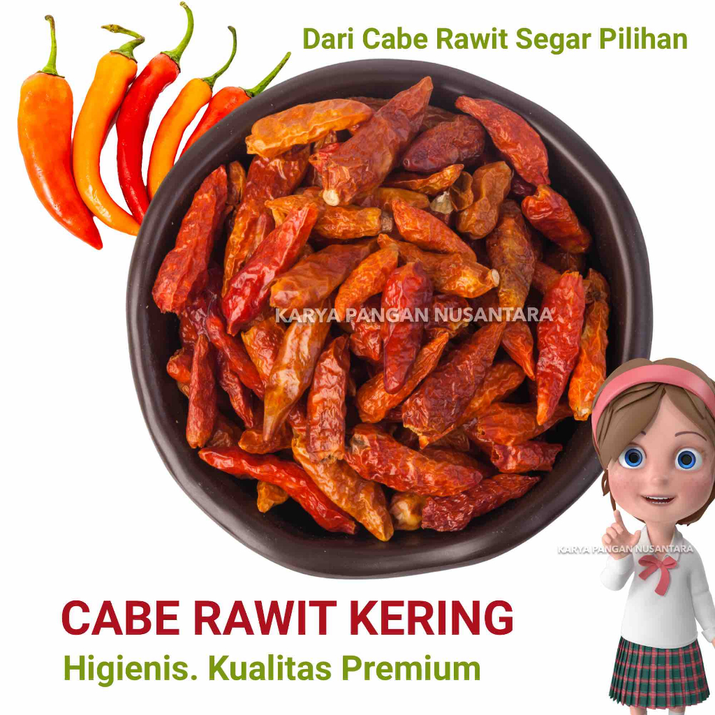 

CABE RAWIT KERING CABE KERING PEDAS CABE KECIL CHILI DRY DRIED CHILIES 25 GRAM