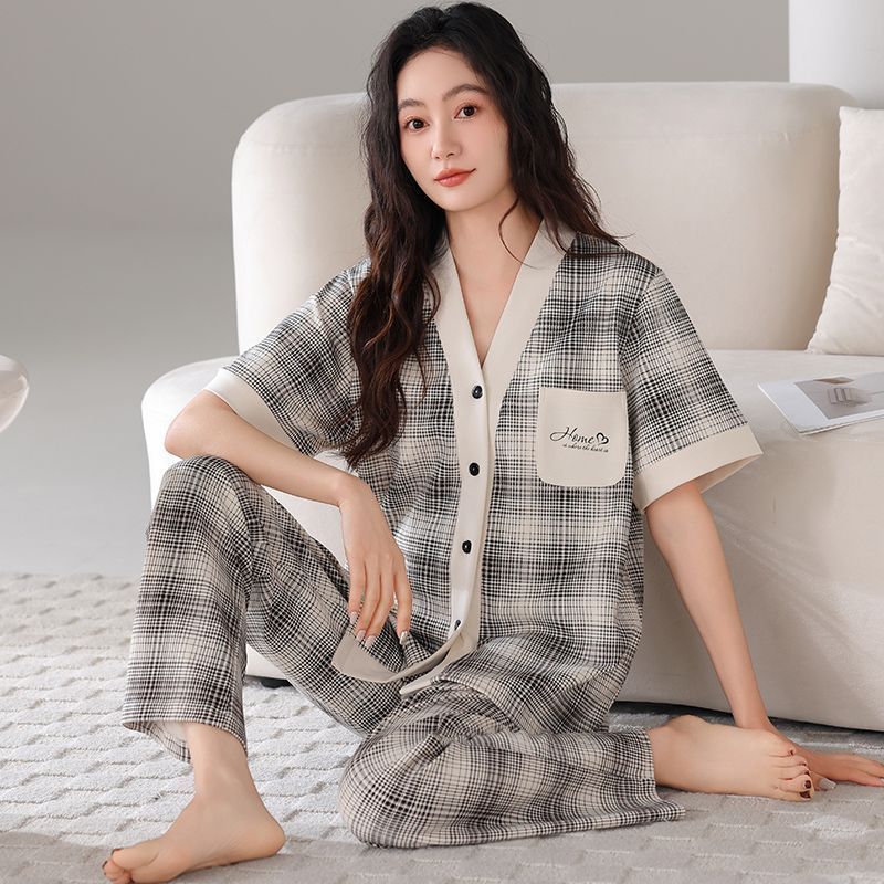 PIAMa Wanita Grade Ori   Lengan Pendek + Celana Karet/daster/baju tidur wanita/baju tidur/piyama tid