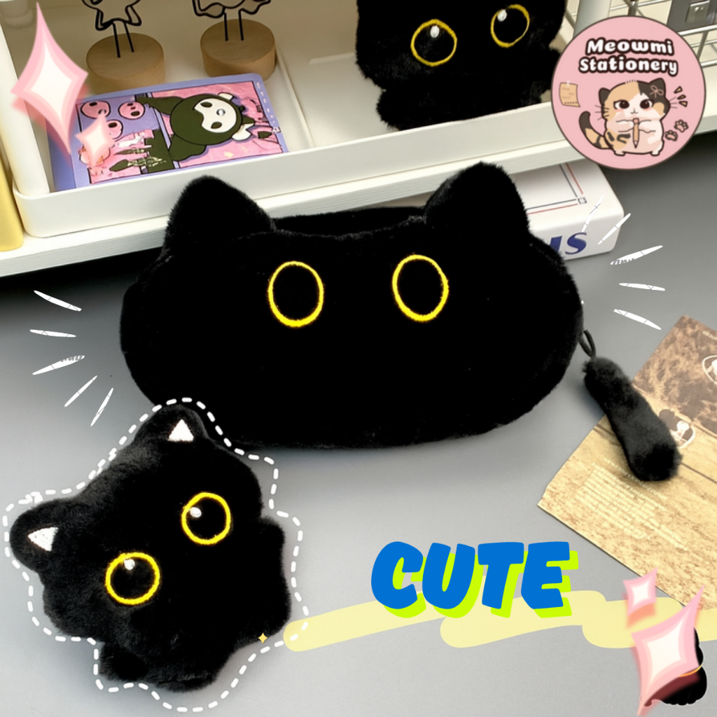 

Tempat Pensil Plush Kucing Hitam Dengan Gantungan Ekor PC0220