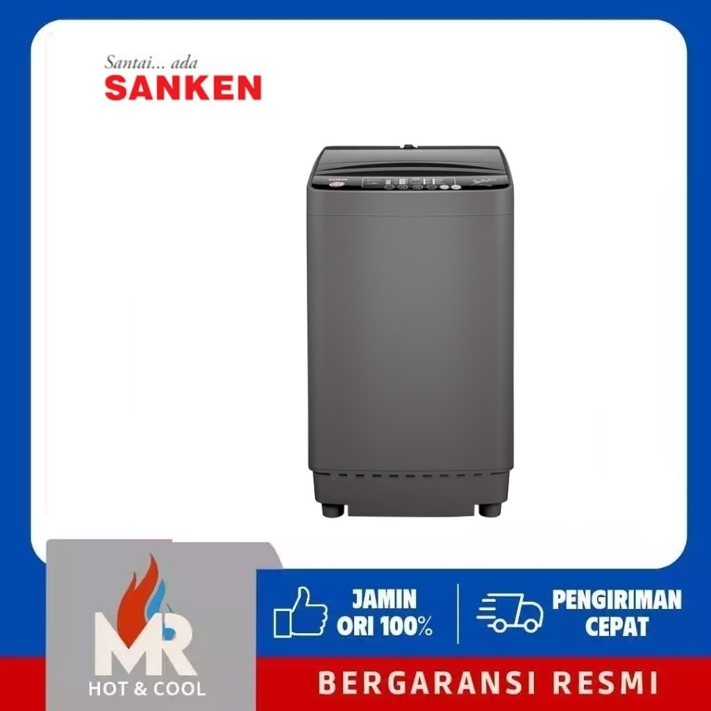 SANKEN Mesin Cuci 1 Tabung 8KG AWS-866PP /AWS 866PP Low watt