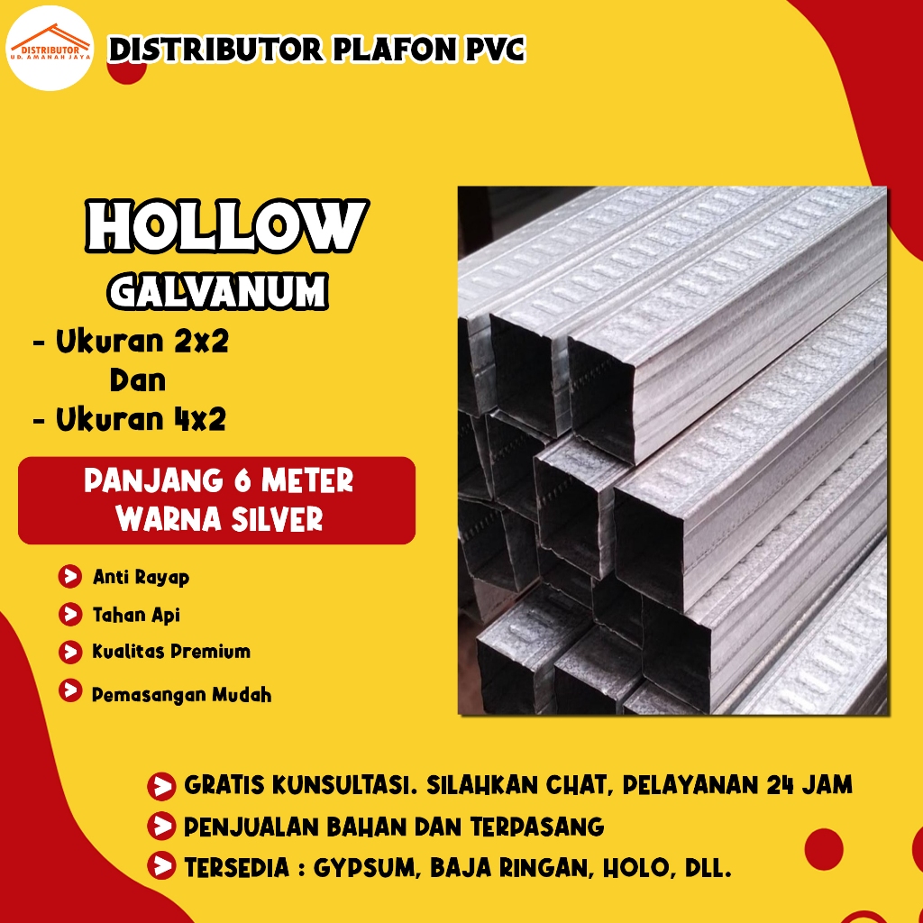 Hollow 2x4 dan 4x4 || Kualitas Terbaik