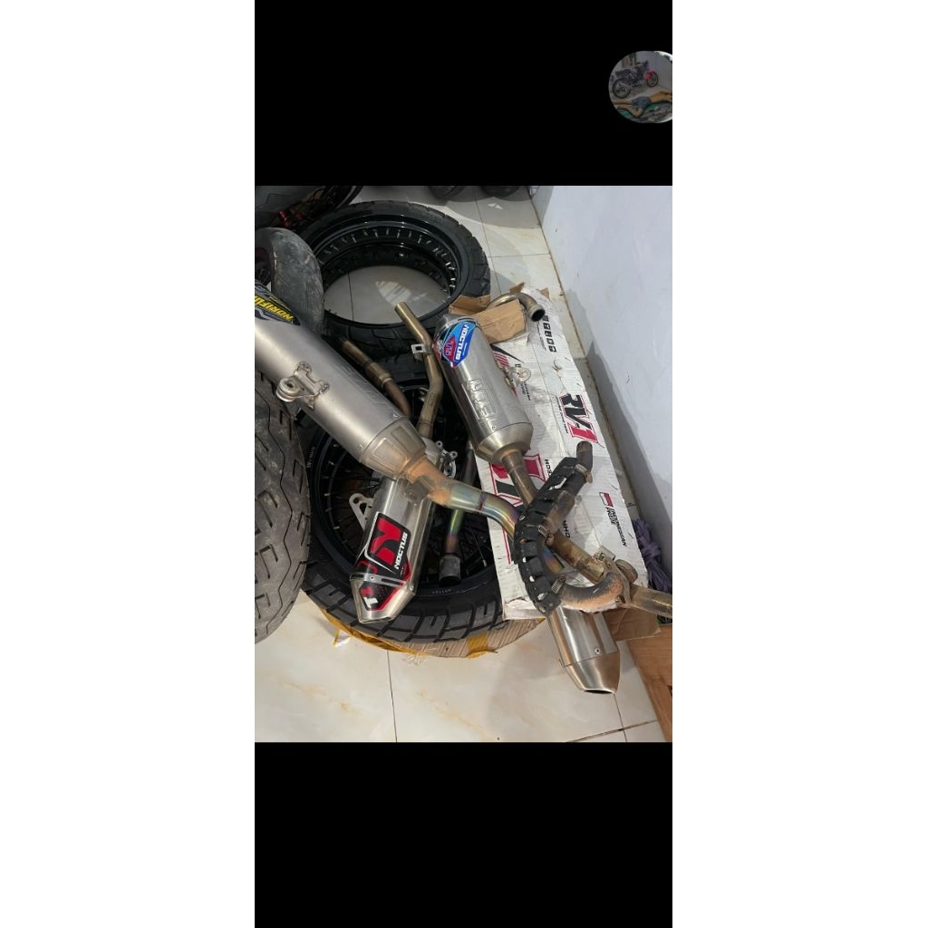 knlpot noctus t5 original pnp klx d tracker