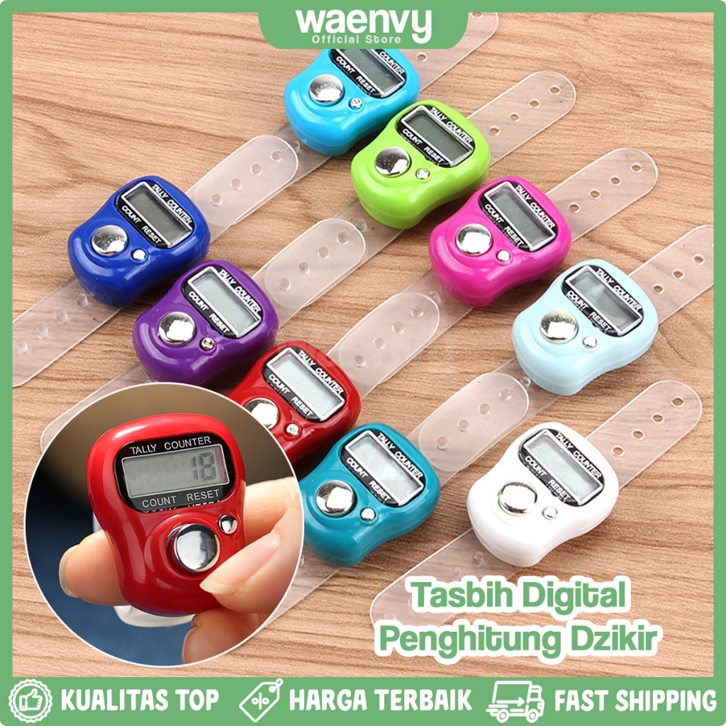 Tasbih Digital Alat Hitung Dzikir Mini Tally Counter Ring Penghitung Counter