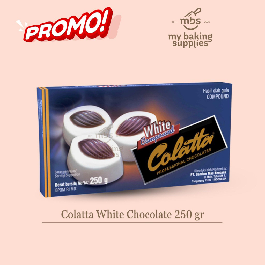 

Coklat Putih 250 gr - Colatta White Compound