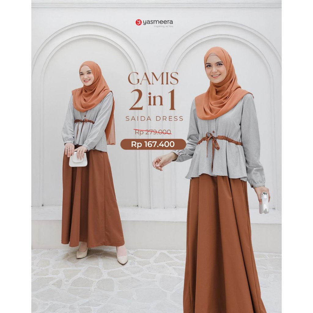 GAMIS SAIDA by YASMEERA DRESS WANITA