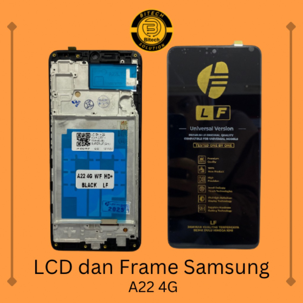lcd touchscreen samsung A22 4G / lcd dan frame samsung a22 4g Super LF