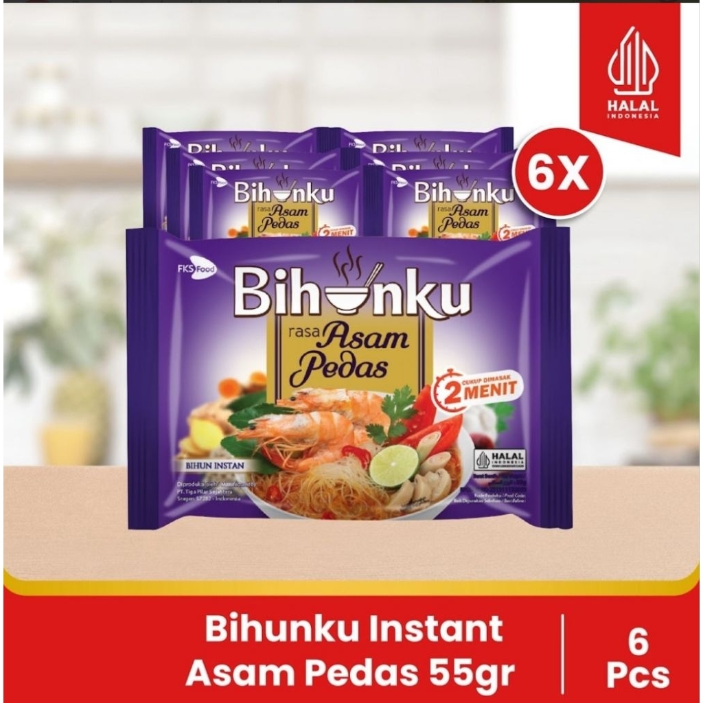 

Paket Bundling - Bihunku Asam Pedas - 55gr - 6pcs